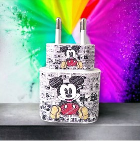 Resim fırsatlar diyarı Iphone 20w Şarj Aleti Kaplama Stickerı - Mickey Mouse - Miki Fare (YEDEKLİDİR) 