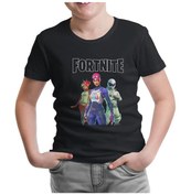 Resim Fortnite - Maps Siyah Çocuk Tshirt 
