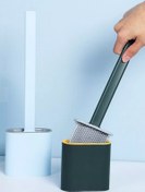 Resim Tilbe Home Silikon Banyo Tuvalet Klozet Fırçası ve Tutucu Set 