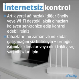 Resim Shelly Pro 3EM 120A 3 Faz Enerji Ölçer 