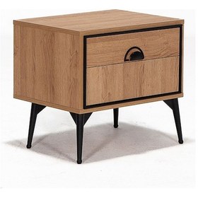Resim Modalife Megan Tek Çekmeceli Komodin - Meşe 