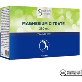 Resim Natures Supreme Magnesium Citrate + Vitamin B6 P5p 30 Saşe 