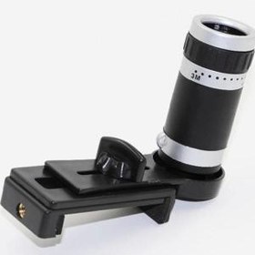 Resim 8x18 Zoom Teleskop Telefon Kamera Lensi Mini El Dürbünü 