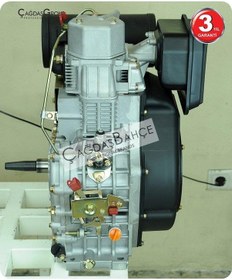 Resim Goldmoto Gm1100F-G1A Dizel Motor 15Hp Marşlı Krank Mili Konik 
