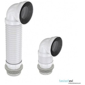 Resim Dirsekli Körüklü Gada - Klozet Çıkışı - Klozet Sifonu 