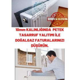 Resim 1 Adet -10MM Kalınlık - Faturanı Azalt -50CMX100CM Tasarruf Kalorifer Petek Arkası Isı Doğalgaz 