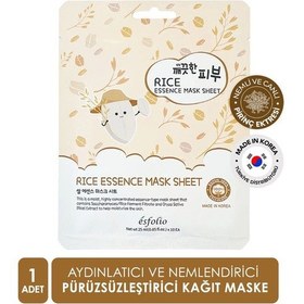 Resim Esfolio Kore Pirinç Maskesi Esfolio Rice Essence Sheet Mask Aydınlatıcı Kağıt Maske 