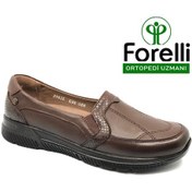 Resim Forelli Dilmen Hakiki Deri Ortopedik Comfort Kadın Casual Ayakkabı Taba 