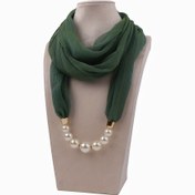 Resim Kadınlar için Dekoratif Boyun Isıtıcısı, Yansız Güneş Koruma ve Isınma ile Kırışıklı Dokulu Eşarp 