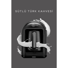 Resim Empressco Hatır Mod Sütlü Türk Kahve Makinesi, Şık Siyah Renkli 