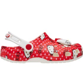 Resim Crocs Hello Kitty Red Classic Clog Kız Çocuk Siyah Terlik 