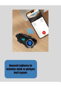 Resim Q28 Bluetooth Kask Kulaklık 1080p Kamera Su Geçirmez Motosiklet Interkom 54144469 