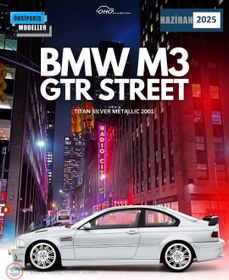 Resim 1:18 2001 BMW E46 M3 GTR Street Titan Silver 