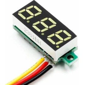 Resim 0-100V Mini Voltmetre Sarı 