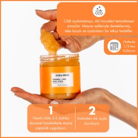Resim Maruderm Zerdeçal + Süt Vücut Peelingi | C Vitamini + Ferulik Asit 250 ml 