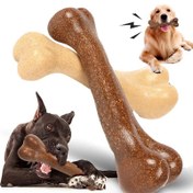 Resim Köpek Çiğneme Oyuncak Kemik Diş Çubuğu Çiğneme Dirençli Yavru Dişleme Oyuncakları Yıpranmaz Küçük Orta Büyük Atış Yemek Evcil Hayvan Oyuncak 