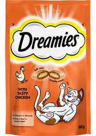Resim Dreamies Tavuklu Kedi Ödül Bisküvisi 60 G 