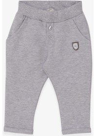 Resim Breeze Erkek Bebek Eşofman Altı Armalı Basic 9 Ay-3 Yaş, Açık Gri Melanj-açık Gri Melanj Açık Gri Melanj 