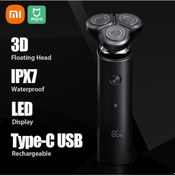 Resim Moveevo Xiaomi Mijia Elektrikli Tıraş Makinesi S500 Ipx7 Su Geçirmez Erkek Tıraş Makinesi Üçlü Yüzer Bıçak Başlığı Kuru Islak 