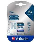 Resim Verbatim 64GB SDXC Pro U3 Hafıza Kartı 