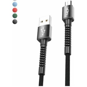 Resim LinkTech K551 Micro USB Metal Başlı Data/Şarj Kablosu 3A 1mt 
