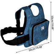 Resim Evrensel Motosiklet Emniyet Kemeri İle Çocuklar İçin Saklama Çantası Arka Green 