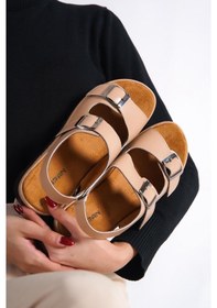 Resim Agnes Kadın Çift Tokalı Comfort Sandalet 001 