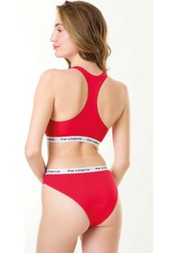 Resim Parlingerie Sporcu Büstiyer Takım Kırmızı 