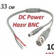 Resim Cesur 10 Adet Bnc Hazır Kablo Dc Power Jack Erkek Cctv Kamera Bnc Uç 