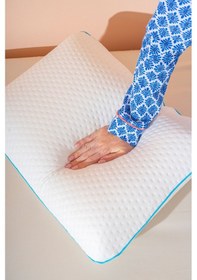 Resim Ortopedik Visco Yastık Yüksek Klasik Yastık 60 40 15 Cm Beyaz 