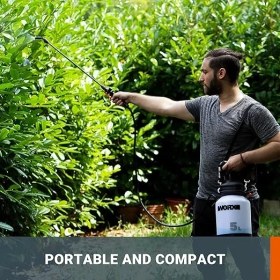Resim CetKing WG829E 20VOLT 2.0AH. Li-Ion 5lt. Omuz Askılı Basınçlı Ilaçlama ve Dezenfektan Pompası 