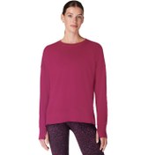 Resim Sweaty Betty After Class Longline Sweatshir Kadın Kırmızı Sweatshirt 