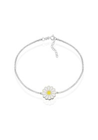 Resim Brezza Lusso Jewelry 925 Ayar Mineli Papatya Gümüş Bileklik 