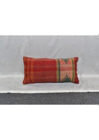 Resim Zehra Abla Halı Yeni El Dokuma Dekoratif Lumbar Kilim Kırlent Yastık Kılıfı 6658 Çok Renkli 