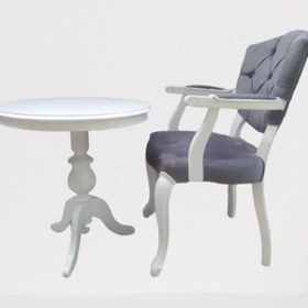 Resim Bengimobilya Fiskos-Berjer Sandalye Kelebek Model Parlak Beyaz Babyface Kapito (495733693) Lila 