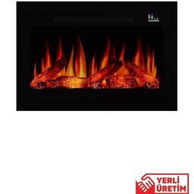 Resim Pagla 80 Elektrikli Şömine - Isıtıcılı, Cam Çerçeveli, Sınırsız R 