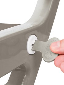 Resim Dolu Nuve Merdivenli Klozet Adaptörü - Gri - Gri / Standart 