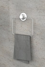Resim Evistro Banyo Tuvalet Havlu Askısı Krom Duvara Monte Vidalı Kare 