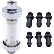 Resim Evrensel 3/8'' 1/4'' 5/16'' Bağlantı Parçaları Krom Gümüş 