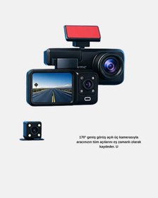 Resim Zengemtx Full Hd Üç Kameralı Araç Kamerası G-sensörlü Ve Gece Görüşlü 