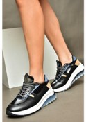 Resim Fox Shoes R312911909 Siyah Kadın Spor Ayakkabı Sneakers Siyah 