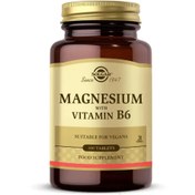 Resim SOLGAR Magnesium with Vitamin B6 100 Tablet 