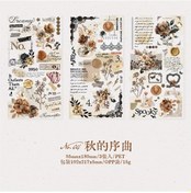 Resim Yoofun 3 Adet/grup Ziyafet Dantel Pet Çiçek Etiket Scrapbooking Malzemeleri Planlayıcısı Dekoratif Günlük Kartı Kırtasiye Etiket Bordo 