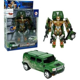 Resim Mey İthalat Hw-899-1-2-5 Kut. Dönüşebilen Robot Jeep 1:24 -vrd Kırmızı 