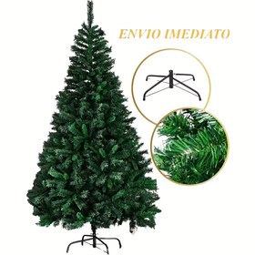 Resim 1,80 Metre Noel Ağacı, 350 Dal, Yeşil Kanada Çamı, Demir Taban, Lüks ve Şık, Dış Mekan Dekorasyonu, Parti Ev İçi ve Dışı Simülasyon Ağacı 