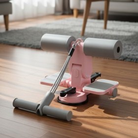 Resim Lunaev 4 Direnç Bantlı Mekik Çekme Spor Aleti - Karın, Kol ve Tüm Vücut İçin Evde Egzersiz Aleti 
