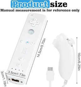 Resim Nizirioo Wii Uzaktan Kumandası Oyun Denetleyicisi: Wii Uzaktan Kumandaları, Wii Kumanda Uzaktan Kumandası, Wii Bağlantı için Uzaktan Kumanda, Wii/WiiU Konsolu için Wii Uzaktan Kumanda (Beyaz) 