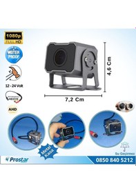 Resim Navistar Ahd 1080p Full Hd 4pin Starlight Gece Görüşlü Geri Görüş Kamerası 