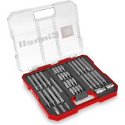 Resim Einhell Xl-Case 40-Parça Bits Uç Seti (Crv Çelik Uçlar,3/8" 10 mm Altıgen Şaft, 1/2" Kare Lokma Adaptörü, Saklama Kutusu Dahil) - 49109032 