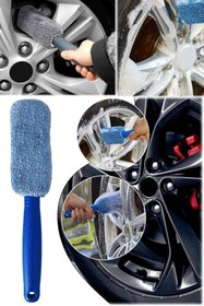 Resim Munico Tekerlek Yıkama Fırçası Mikrofiber Jantlar Teller Tekerlek Namlusu Fren Kaliperi Araba Elyafı 